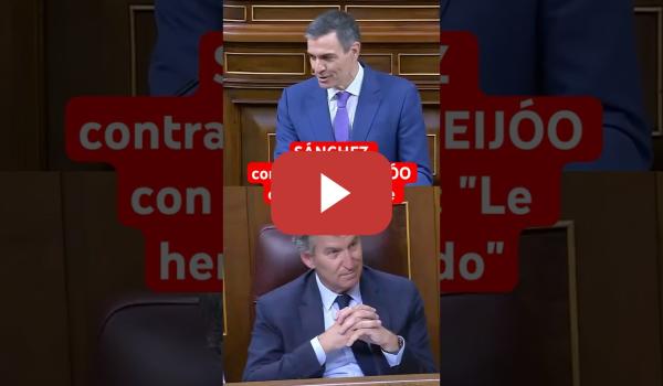 Embedded thumbnail for 👉#SÁNCHEZ contraataca a #FEIJÓO con la #DANA: &quot;Le hemos pillado&quot; #congreso #shorts