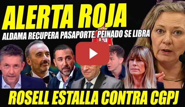 Embedded thumbnail for ALERTA ROJA: TS DEVUELVE PASAPORTE ALDAMA PARA VIAJAR. PEINADO SIN SANCIÓN. JUEZA ROSELL CONTRA CGPJ