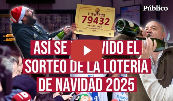 Embedded thumbnail for Del TEATRO REAL a las calles: así han sido los premios de la LOTERÍA DE NAVIDAD 2025