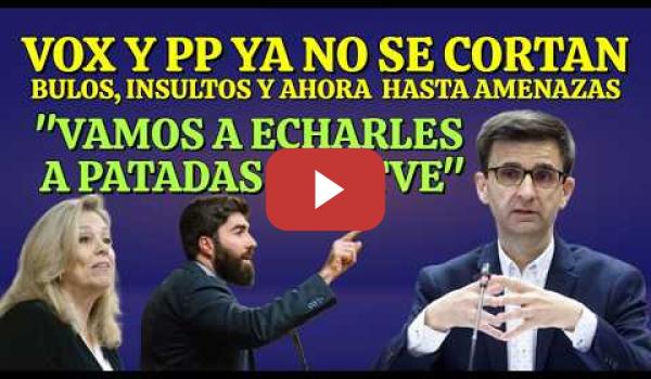 Embedded thumbnail for VOX y PP sueltan Bulos, insultos y amenazas al Presidente de RTVE SUPERLÓPEZ que se los merienda