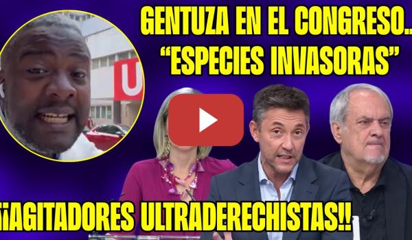Embedded thumbnail for ¡RUIZ y AROCA ESTALLAN! NDONGO intenta REVENTAR la RUEDA de PRENSA de SUMAR en el CONGRESO ¡GENTUZA!