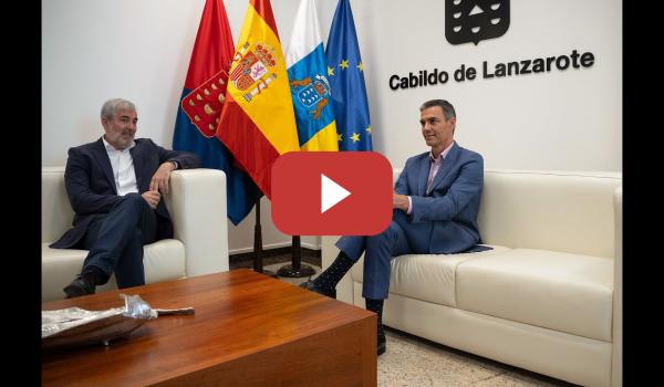 Embedded thumbnail for Sánchez recibe en Lanzarote a Clavijo