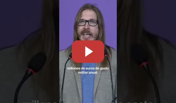 Embedded thumbnail for Aumentar el gasto militar y negar los recortes es un insulto a la inteligencia. #podemos