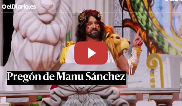 Embedded thumbnail for Pregón del Carnaval de Cádiz 2026 a cargo de Manu Sánchez