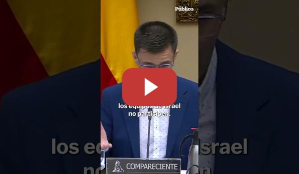 Embedded thumbnail for El presidente de RTVE sobre la retransmisión de eventos deportivos donde participa Israel