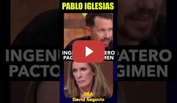 Embedded thumbnail for Pablo Iglesias, Zapatero es un ingenuo. Pacto de Régimen.