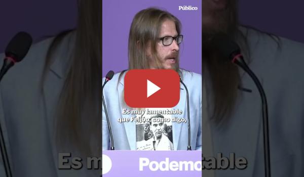 Embedded thumbnail for Pablo Fernández, sobre Feijóo: "Se le está poniendo cara de Pablo Casado. Que no le apuñale Ayuso"
