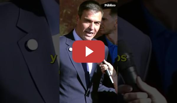 Embedded thumbnail for SÁNCHEZ, a la selección española: “Incluso los que no somos expertos en fútbol hemos disfrutado”