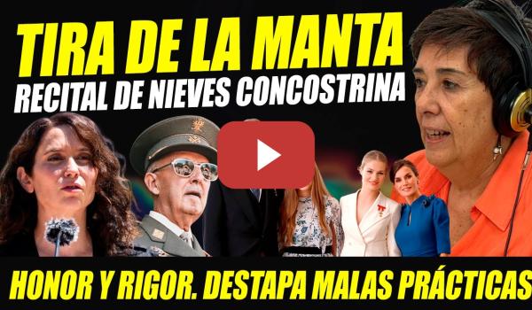 Embedded thumbnail for NIEVES CONCOSTRINA REVIENTA A AYUSO Y TIRA DE LA MANTA SOBRE CORRUPTELAS MEDIOS CON POLÍTICOS