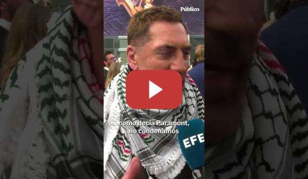 Embedded thumbnail for Bardem: &quot;Tenemos que llamar al bloqueo comercial y diplomático con Israel&quot;