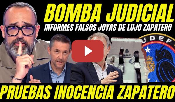 Embedded thumbnail for MUESTRAN PRUEBAS INOCENCIA DE ZAPATERO "RISTO MEJIDE DESMONTA BULO JOYAS DE LUJO"
