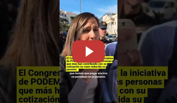 Embedded thumbnail for El Congreso aprueba la iniciativa de PODEMOS sobre las Pensiones no vean reducida su cotización