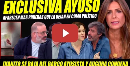 Embedded thumbnail for NUEVA PRUEBA EN VÍDEO DEJA EN JAQUE A AYUSO. JUAN DEL VAL ANTICIPA CONDENA POR ÁTICO