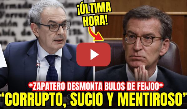 Embedded thumbnail for 🔥 ¡ZAPATERO SIN PIEDAD! DESMONTA LOS BULOS DEL PP DE FEIJOO EN COMISION: 'SUCIOS MENTIROSOS'