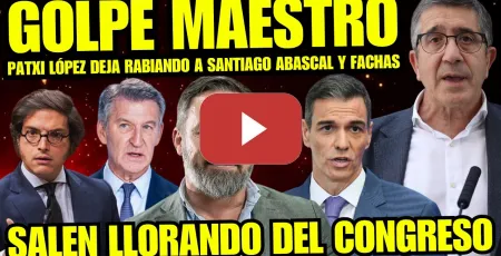 Embedded thumbnail for OVACIÓN A PATXI LÓPEZ QUE HUMILLA A SANTIAGO ABASCAL POR CORRUPCIÓN DE VOX ¡QUÉ BARBARIDAD!