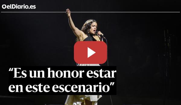Embedded thumbnail for Rosalía aparece por sorpresa en el concierto por Palestina: “Es un honor estar en este escenario”