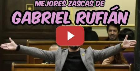 Embedded thumbnail for MEJORES ZASCAS DE GABRIEL RUFIÁN #rufian #erc #podemos #fascismo #corrupción #mazon #vox #psoe #pp