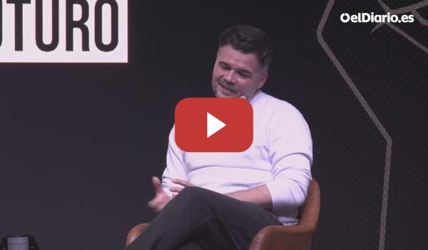 Embedded thumbnail for Gabriel Rufián: "No quiero ilusionar, quiero ganar"