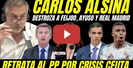 Embedded thumbnail for CARLOS ALSINA DESTROZA A FEIJÓO, SE RÍE DE AYUSO Y FULMINA A FLORENTINO PÉREZ A BASE DE ZASCAS