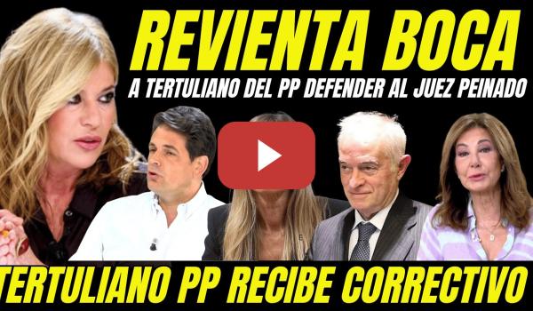 Embedded thumbnail for ESTHER PALOMERA SUELTA BOMBA JUEZ PEINADO Y ABOFETEA A TERTULIANO DEL PP POR INSULTAR BEGOÑA GÓMEZ