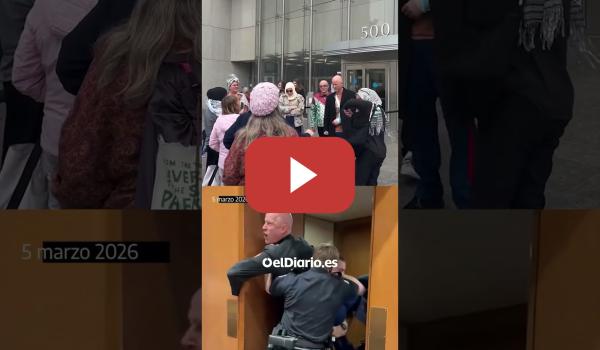 Embedded thumbnail for El marine al que un senador rompió el brazo por protestar contra la guerra de Irán sale del hospital