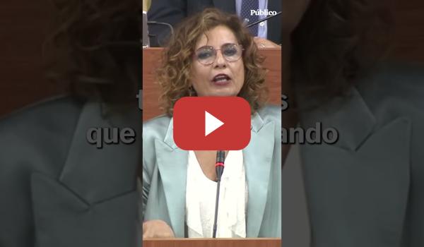 Embedded thumbnail for María Jesús Montero carga contra Moreno Bonilla por su alianza con Vox: "Esta sesión es un fraude"