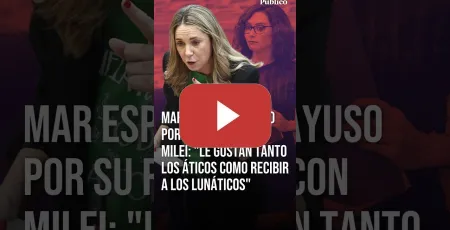 Embedded thumbnail for MAR ESPINAR carga contra AYUSO: "Le gustan tanto los áticos como recibir a los lunáticos"