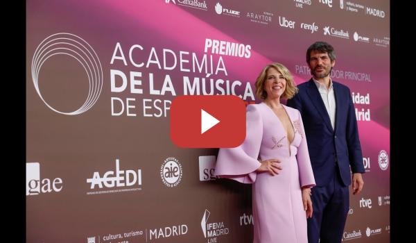 Embedded thumbnail for Así fue la alfombra roja de los Premios de la Academia de la Música de España