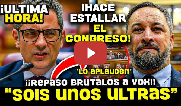 Embedded thumbnail for 💥¡HEREDEROS DE FRANCO! BOLAÑOS HUNDE A VOX POR BLANQUEAR EL FRANQUISMO EN PLENO CONGRESO