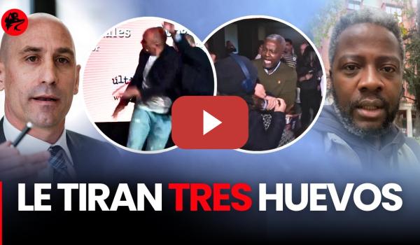 Embedded thumbnail for Tiran huevos a Rubiales y Ndongo agarra al autor (que resulta que era el tío de Rubiales)