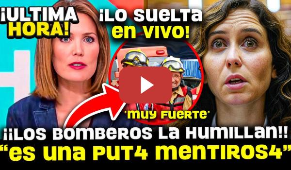 Embedded thumbnail for 💥¡¡BOMBA!! BOMBEROS HUMILLAN A AYUSO: LA OBLIGAN A RECULAR Y MORDER EL POLVO POR SUS RECORTES