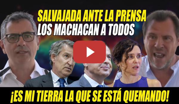 Embedded thumbnail for SALVAJE APARICIÓN🔥Óscar Puente y Bolaños DESTROZAN al PP y la PRENSA PALMERA🔥¡Mi tierra SE QUEMA!
