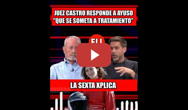 Embedded thumbnail for &quot;Ayuso debería de SOMETERSE a TRATAMIENTO PSIQUIÁTRICO&quot;. Castro &quot;Lo q dice son ESTUPIDECES&quot; #shorts