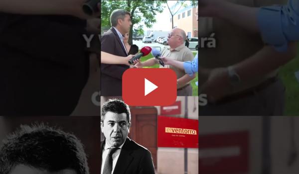 Embedded thumbnail for PONE EN SU SITIO A MAZÓN: un ciudadano se encara con Mazón y no sabe dónde meterse