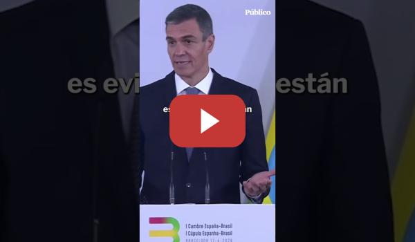 Embedded thumbnail for Pedro Sánchez: "La paz y los valores que la sostienen están siendo atacados por la ola reaccionaria”