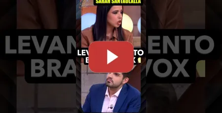 Embedded thumbnail for Sarah Santaolalla destapa el peligro de Vox: "Cobran del Estado mientras levantan el brazo" 💥