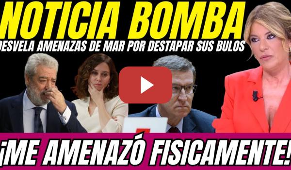 Embedded thumbnail for 💥 Esther Palomera DENUNCIA AMENAZAS del PP por DESMONTAR los BULOS de MAR sobre PAREJA Ayuso