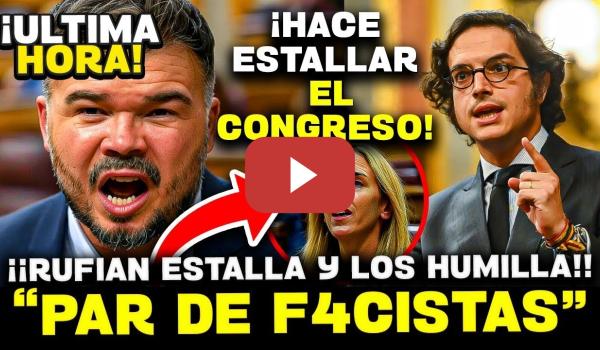Embedded thumbnail for 💥¡¡QUE COJ*NES!! GABRIEL RUFIÁN APLACA A LOS FASCISTAS CAYETANA Y FIGAREDO POR SU X3NOFOBIA VIP