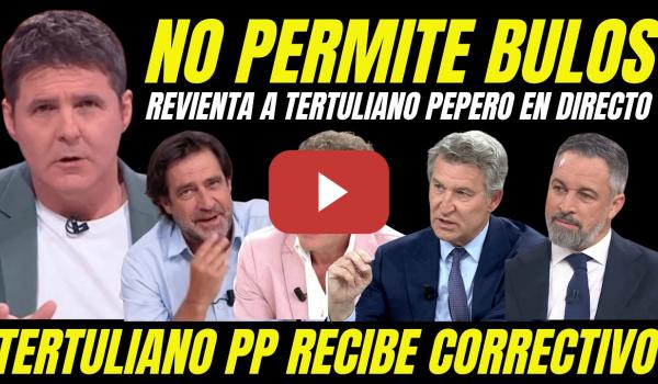 Embedded thumbnail for JESÚS CINTORA REVIENTA LA BOCA A TERTULIANO PEPERO POR SOLTAR BULO PARA BLANQUEAR A VOX