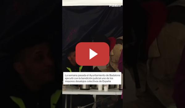 Embedded thumbnail for Los migrantes desalojados del B9 en Badalona malviven en tiendas de campaña debajo de la autopista