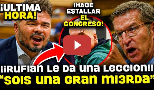 Embedded thumbnail for 💥JAQUE MATE de RUFIÁN a FEIJÓO: “¡LOS QUE HAN VOTADO A TXAPOTE SON USTEDES!” SILENCIO TOTAL EN EL PP
