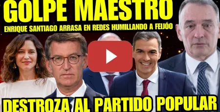Embedded thumbnail for BRUTAL RAPAPOLVO DE ENRIQUE SANTIAGO A CREADORES DE BULOS FEIJÓO Y ABASCAL ¡TREMENDO REPASO!