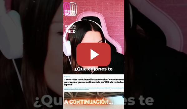 Embedded thumbnail for BLANQUEO ULTRA CON CROQUETAS 🎬 Marina Lobo destapa la &#039;estafa solidaria&#039; de Revuelta