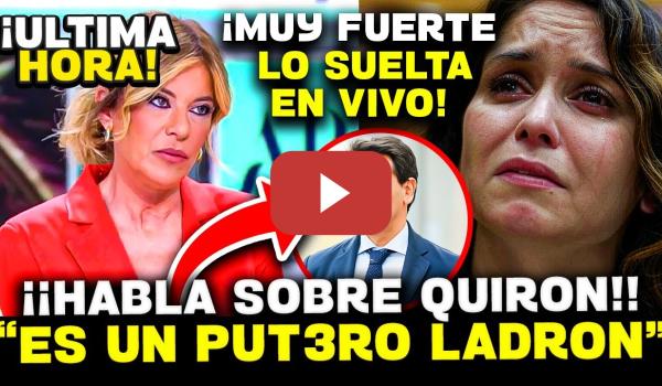 Embedded thumbnail for 💥PALOMERA SUELTA BOMBAZO: DENUNCIA EL PELOTAZO DE AYUSO Y LA DEUDA ESCÁNDALO CON QUIRÓN SALUD
