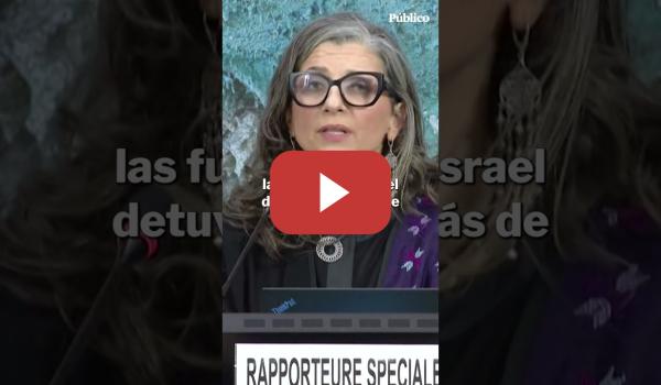 Embedded thumbnail for Francesca Albanese: "A Israel se le ha concedido la licencia para torturar a los palestinos"