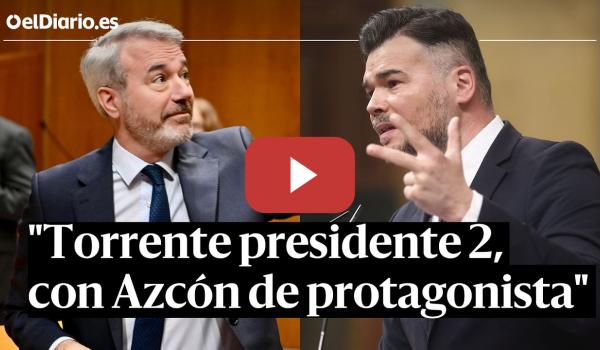 Embedded thumbnail for Rufián llama "burrada" al comentario machista de Azcón: "¿Qué pasa, que es George Clooney?"