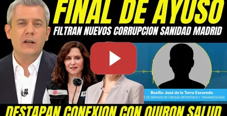 Embedded thumbnail for FILTRAN NUEVOS AUDIOS CORRUPCIÓN AYUSO "DESTAPAN RELACIÓN SECRETA CONSEJERA DE SANIDAD CON QUIRÓN"