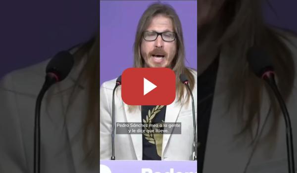 Embedded thumbnail for Pablo Fernández eleva el tono: PEDRO SANCHEZ NOS MEA y dice que llueve ⛈️ 💧