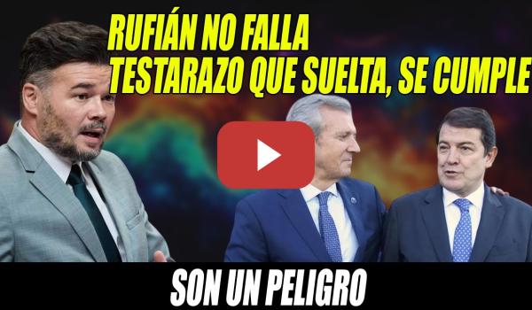 Embedded thumbnail for INMENSO Gabriel Rufián, que no FALLA- ¡No se pueden cambiar BOMBEROS x TOREROS! Testarazo