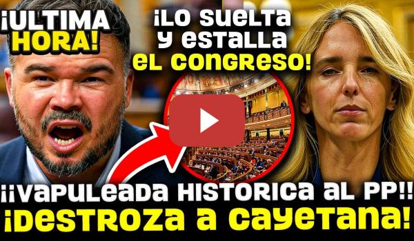 Embedded thumbnail for 💥¡¡RUFIÁN DESTROZA A CAYETANA!! SE BURLA DE SU “TEORÍA VENEZOLANA”: EL PP QUEDA EN RIDÍCULO